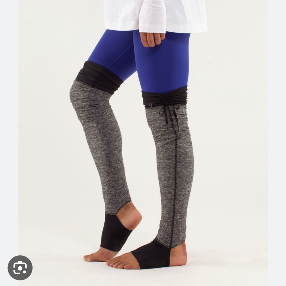 Lululemon Eternal Leg Warmers VINTAGE and RARE heathered black